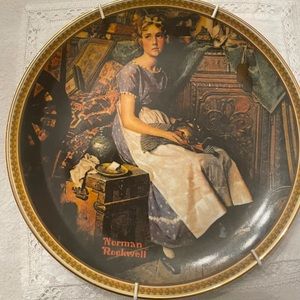 Norman Rockwell decorative plate